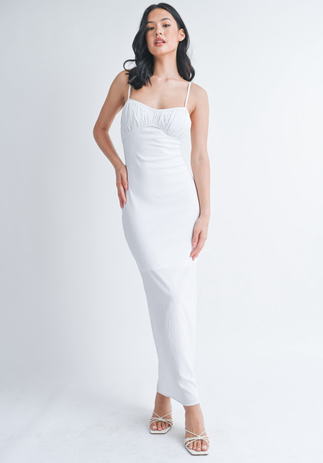 Long Mermaid Spaghetti Strap dress