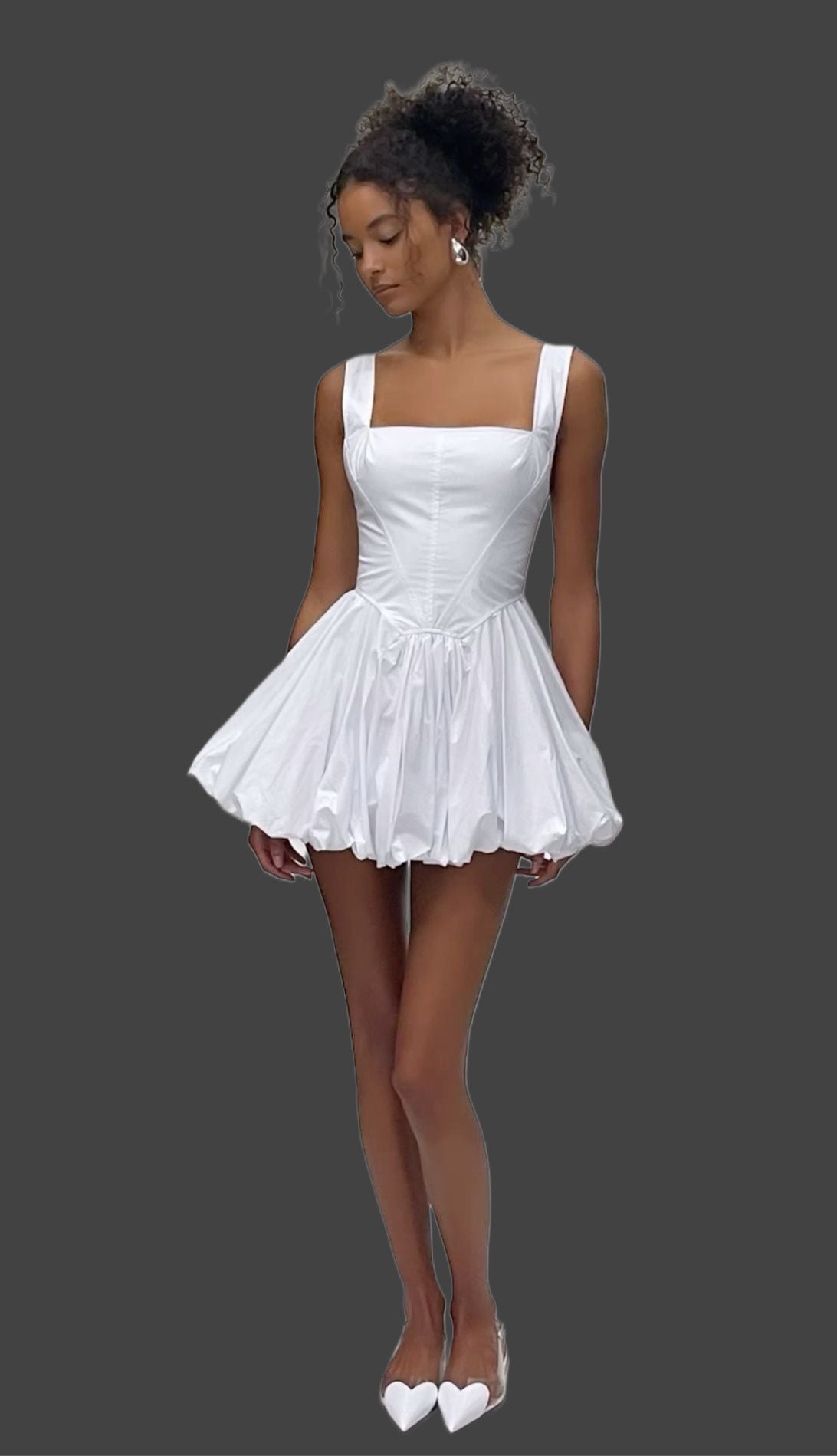 Romantic poplin dress