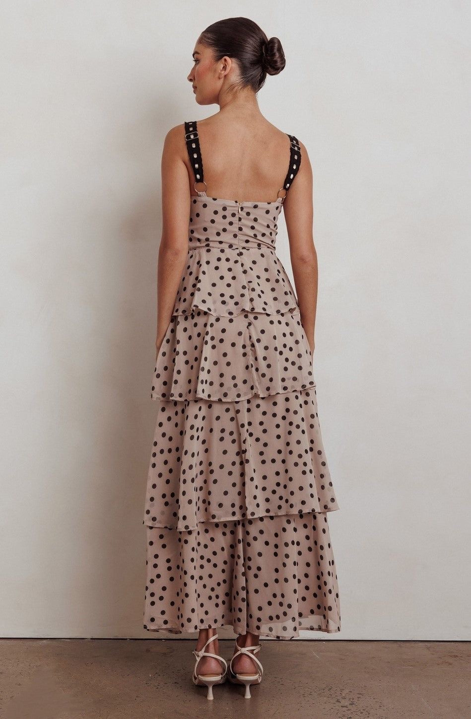 Polka dot maxi dress
