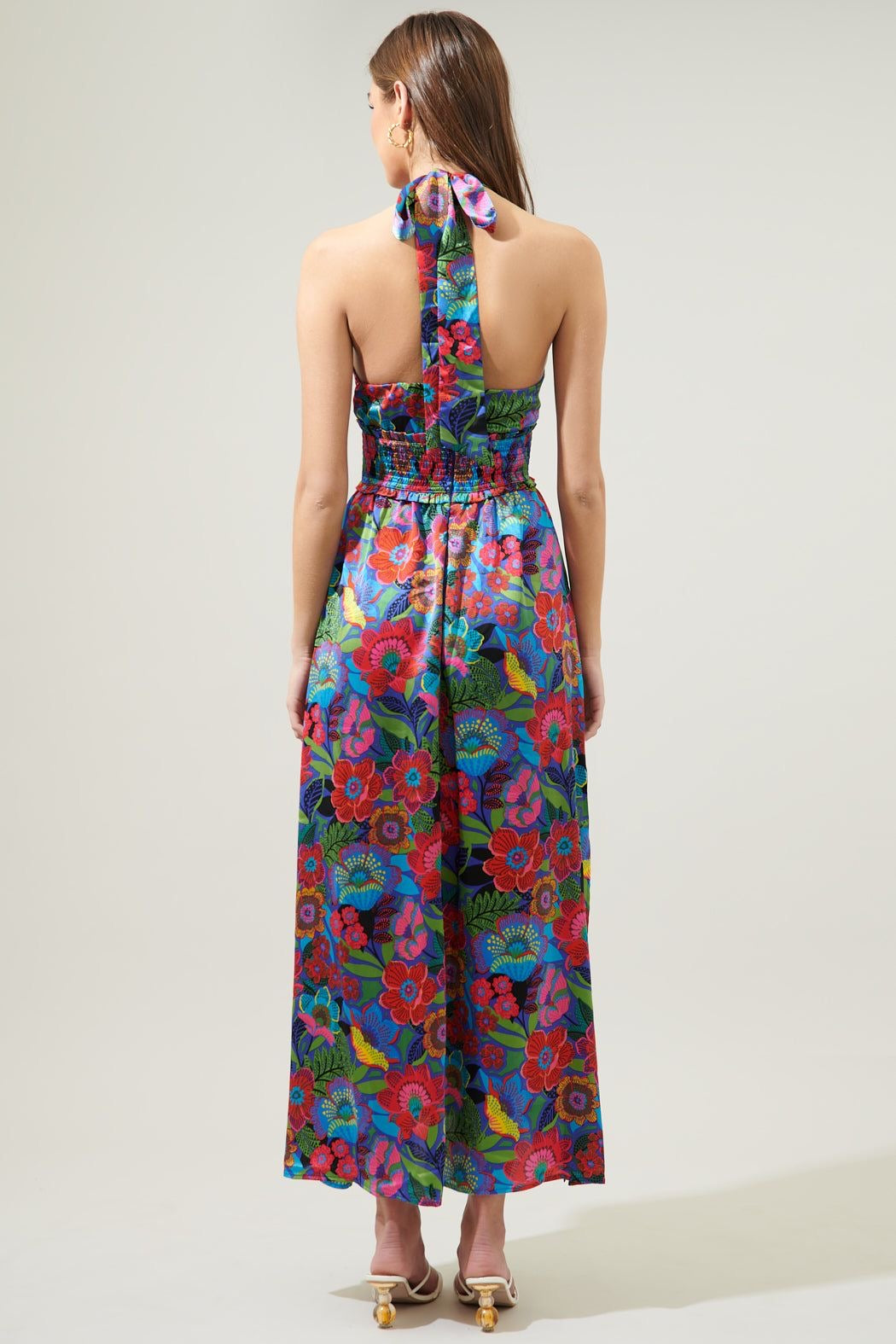 Santa Elena Aries Halter Maxi Dress