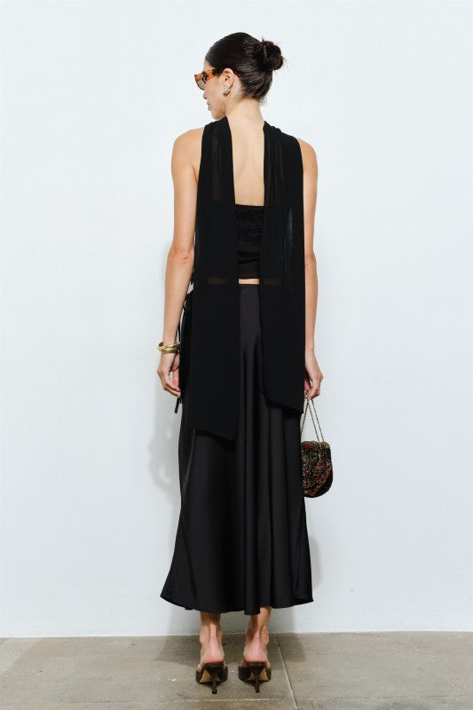 Calliope Strapless Top With Scarf