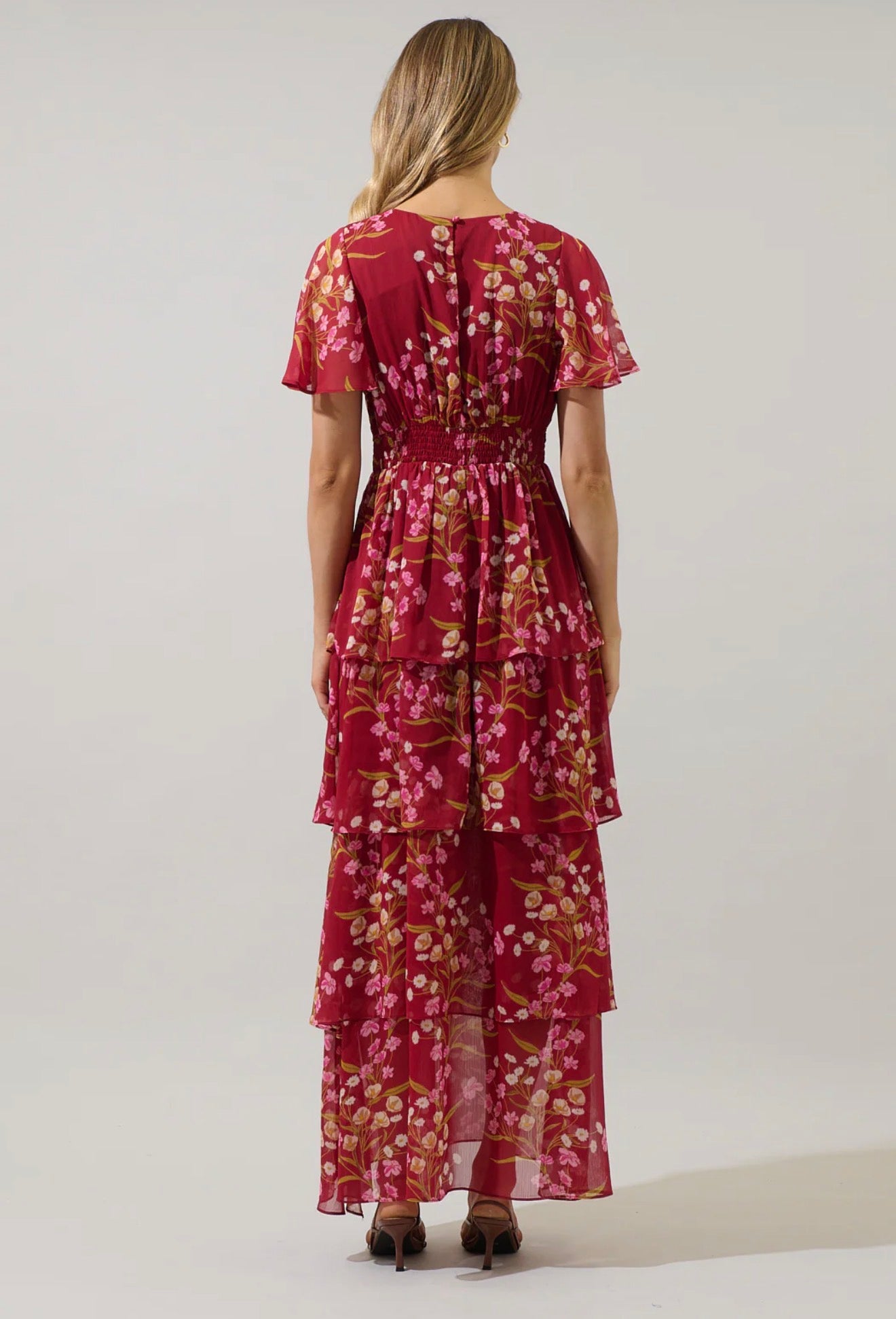 Ginnie Floral Amabel Tiered Maxi Dress
