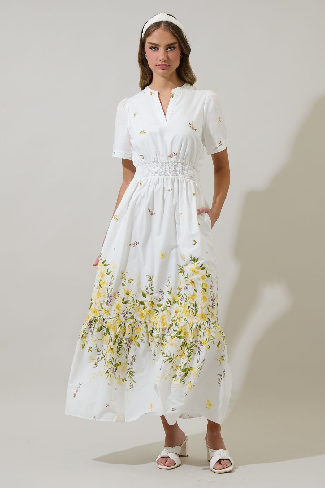 Bliss Field Janey Poplin Maxi Dress