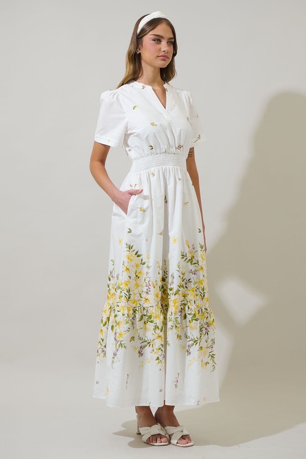Bliss Field Janey Poplin Maxi Dress