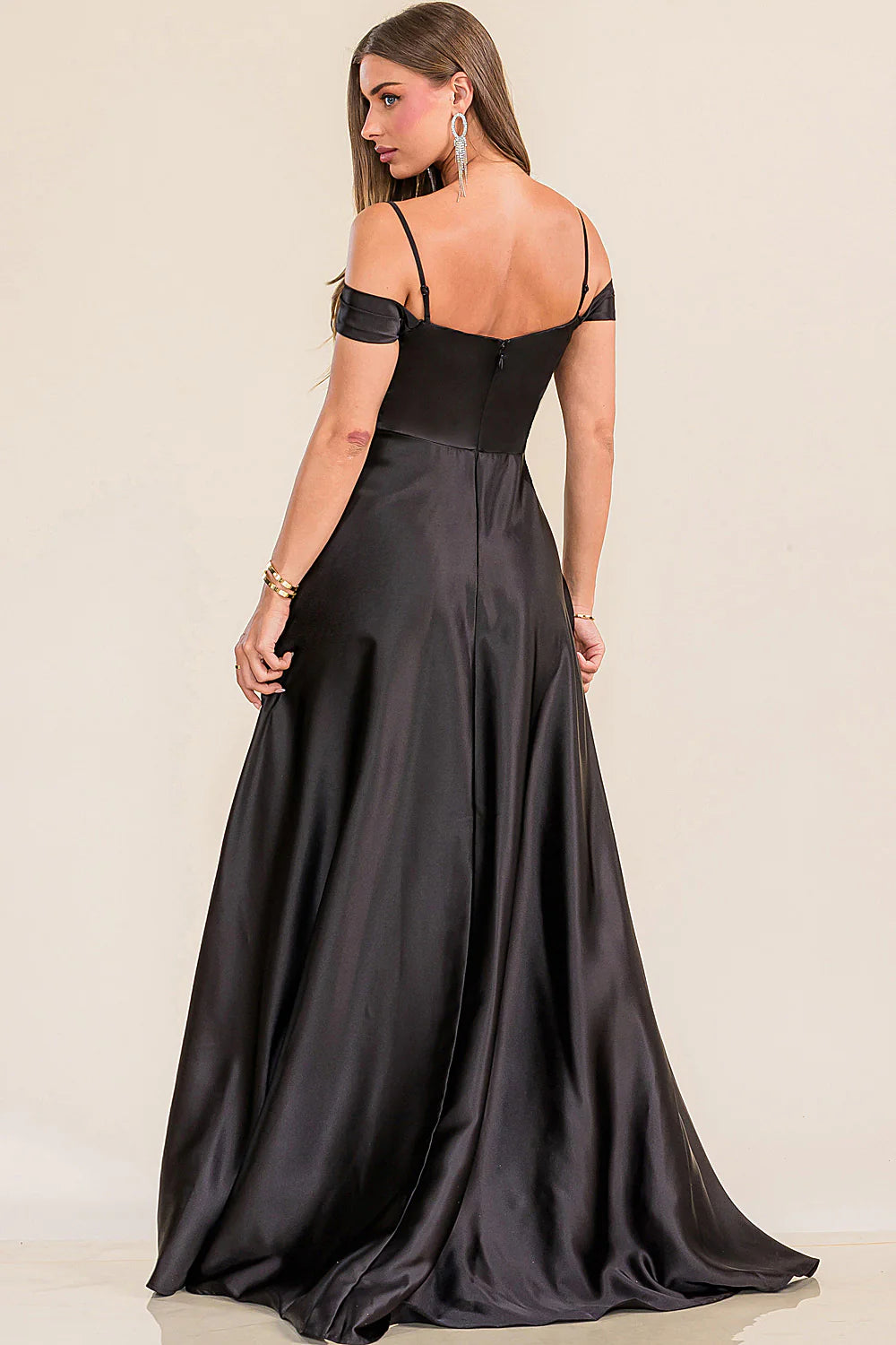 Elegant Off Shoulder Black dress