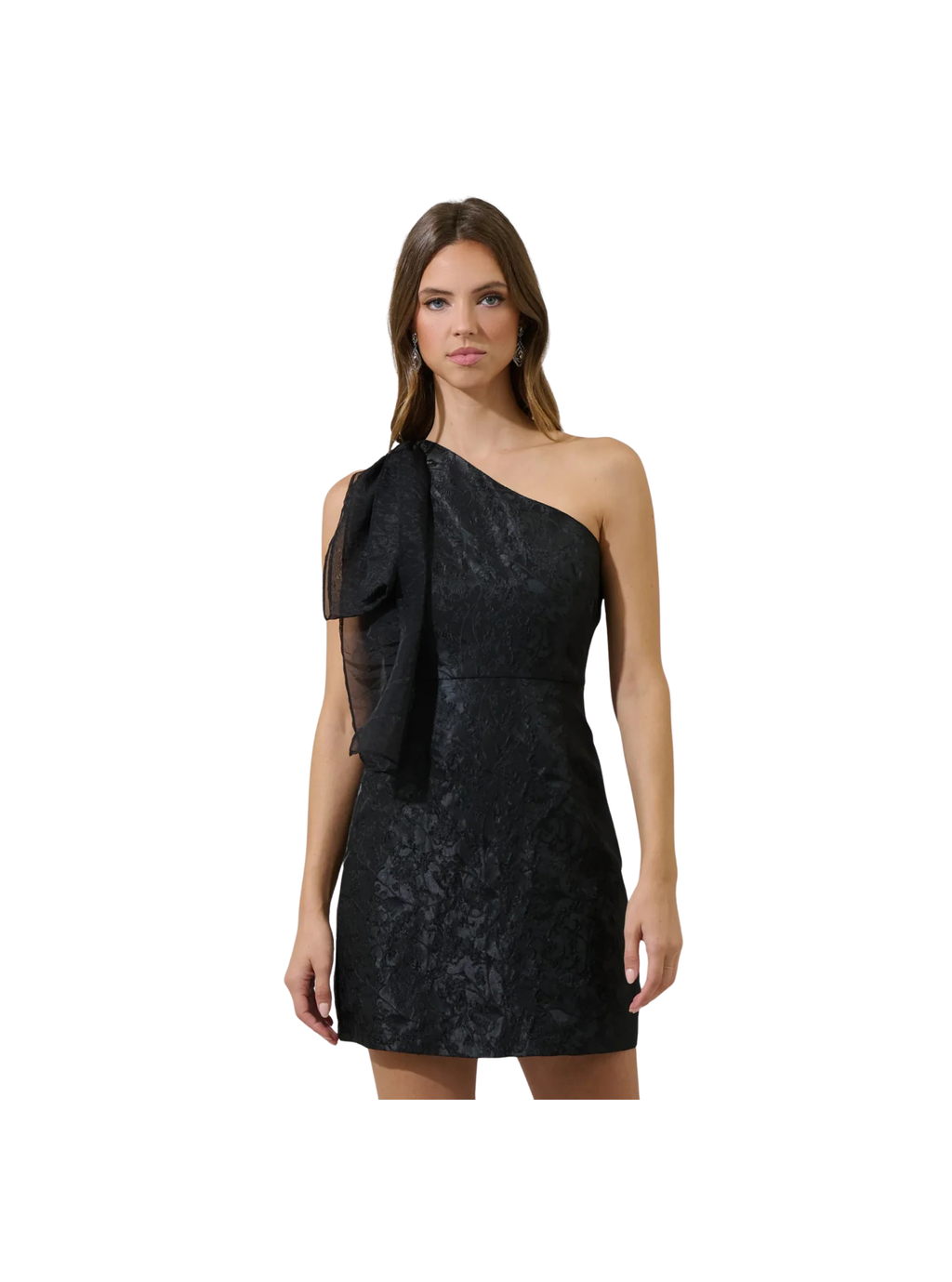 Henefer Floral One Shoulder Mini Dress