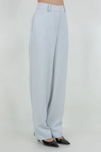 SOFT WOVEN TROUSERS WITH LEG OPENING ADJUSTERS