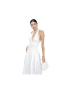 Halter V Neck dress