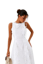 Dress with Design and Aristocratic Elegance