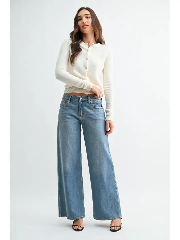STRETCH MID RISE PALAZZO
