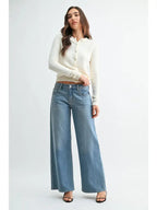 STRETCH MID RISE PALAZZO