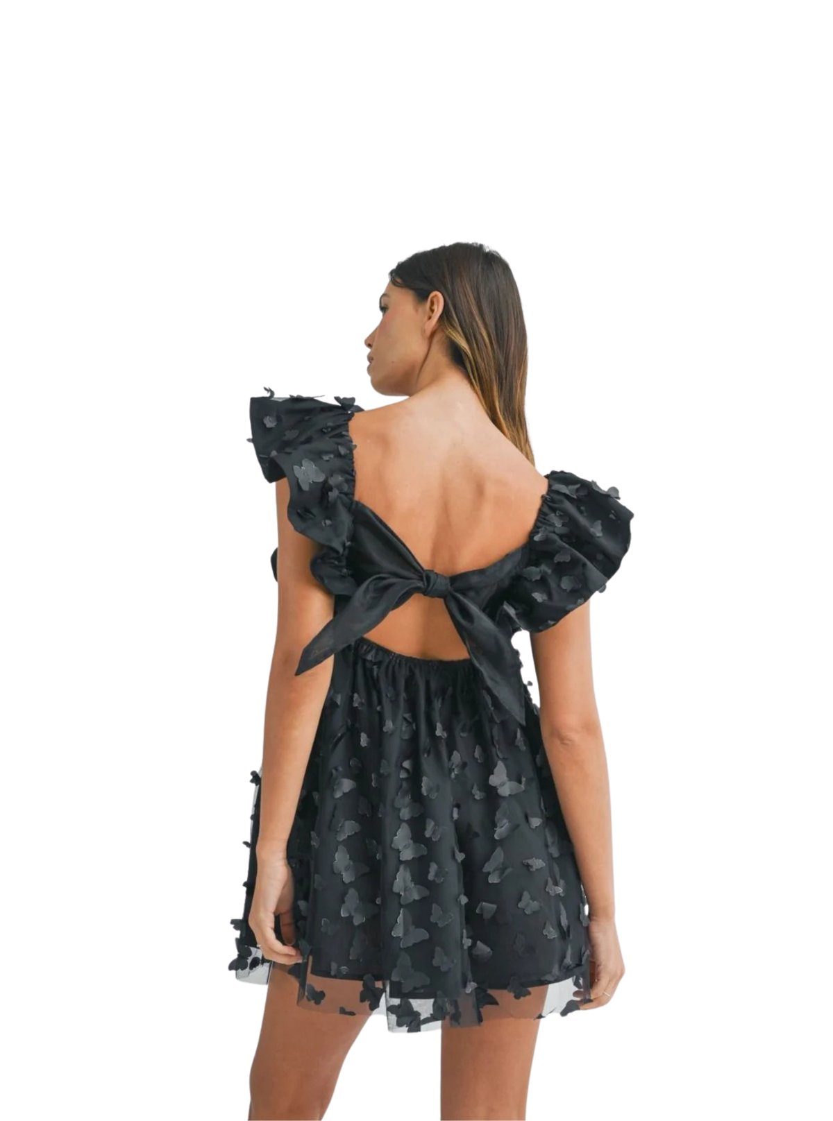 Butterfly textured dress