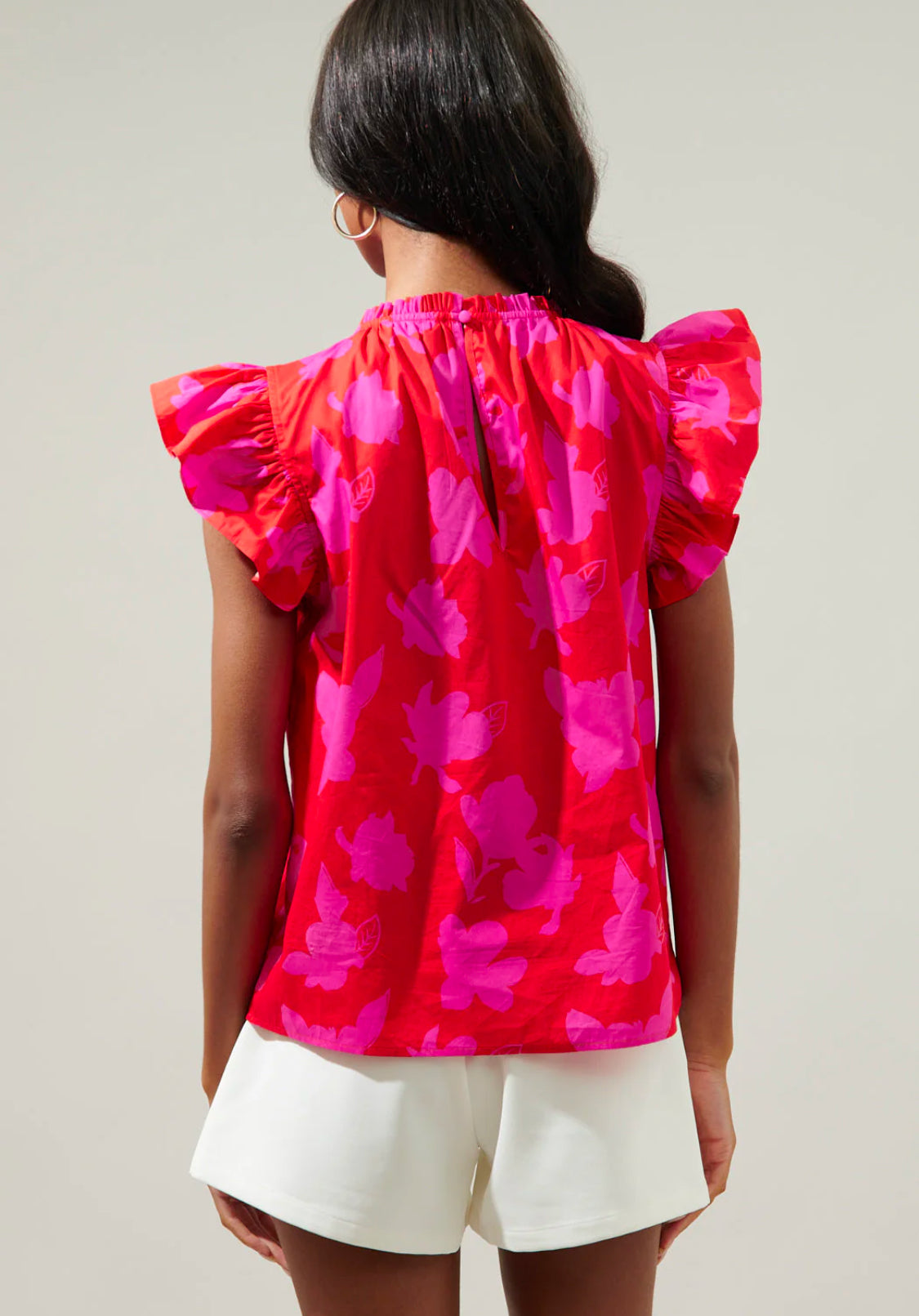 Raspberry Bliss Veda Cap Sleeve Top