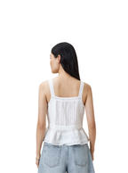 CATALINA SQUARE NECK BRODERIE TOP