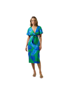 Joelle Front Tie Midi Dress Gresia Tropical