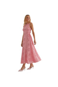 Rosé Eyelet Midi dress