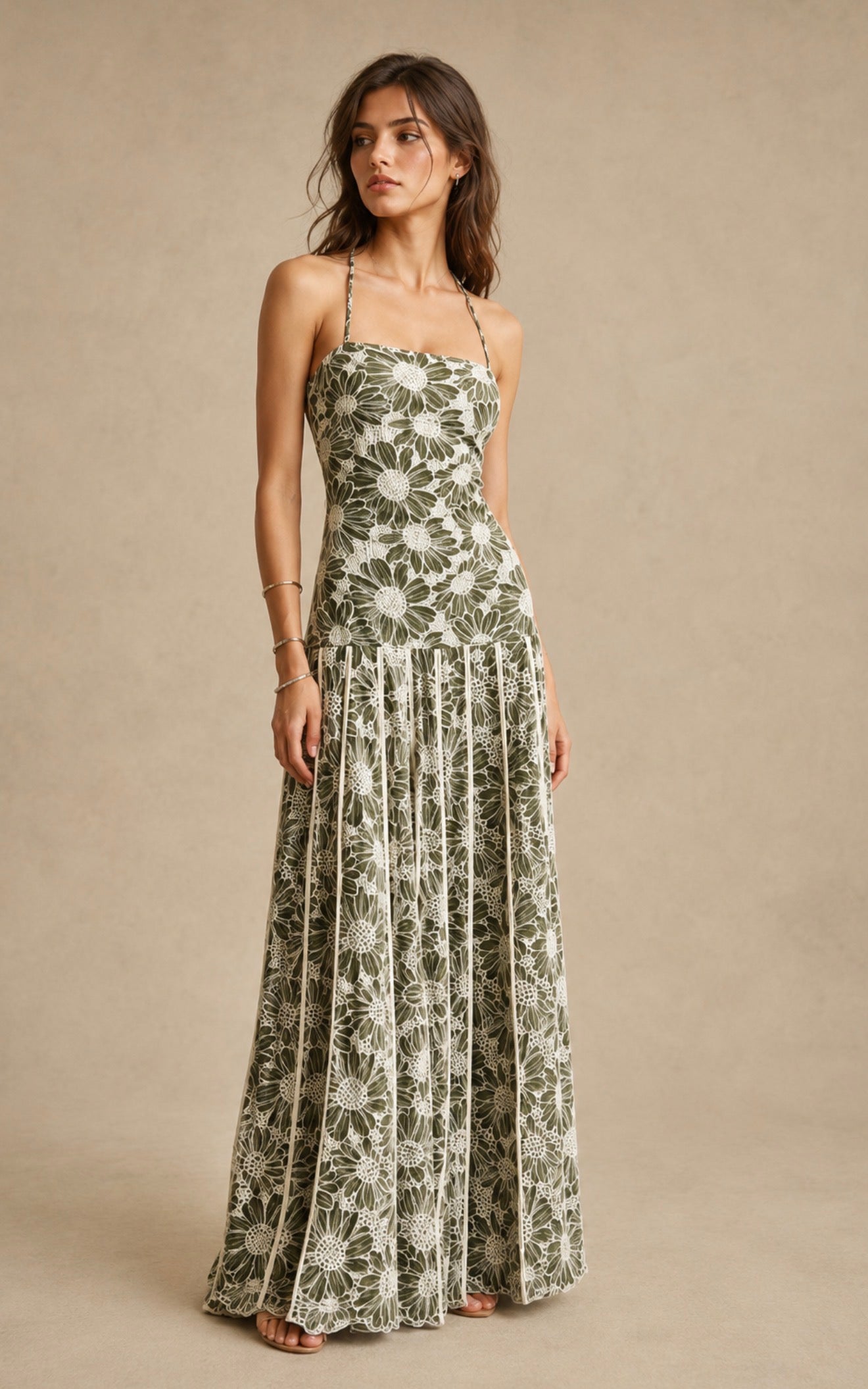 Dahlia Olive Dress