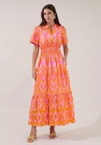 Belraj Poplin Maxi Dress Ikat