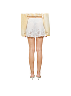 lace trim shorts
