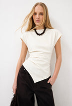 SOFT WOVEN SHORT SLEEVE BLOUSE
