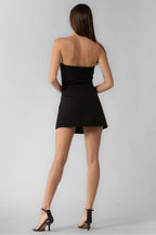STRAPLESS TUBE MINI DRESS