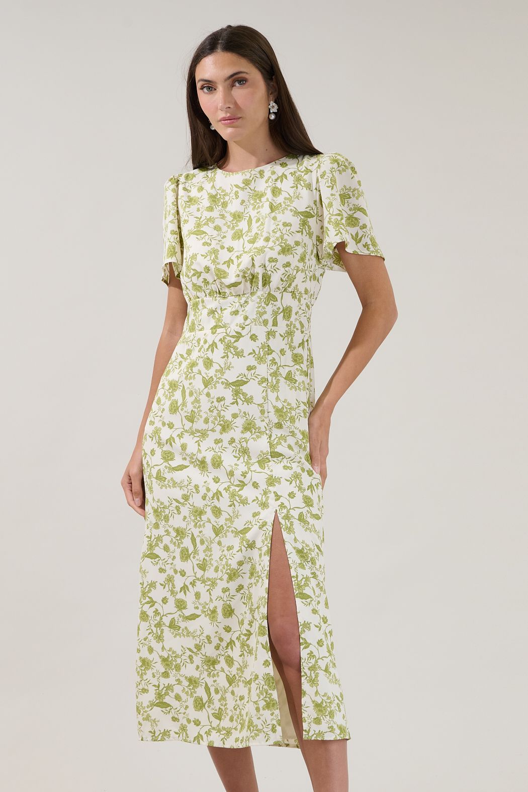 Bloom Midi Dress Floral