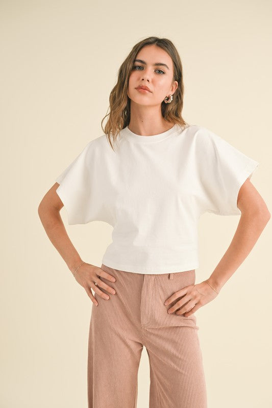 WIDE SLEEVE COTTON TOP