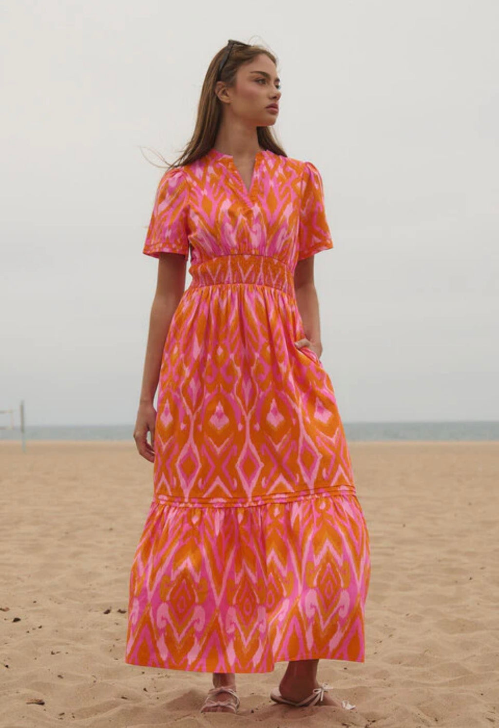 Belraj Poplin Maxi Dress Ikat