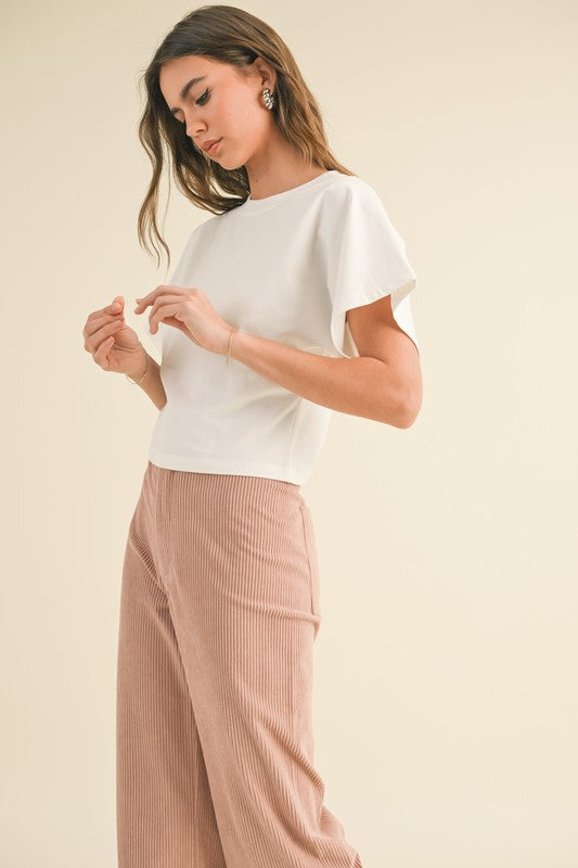 WIDE SLEEVE COTTON TOP