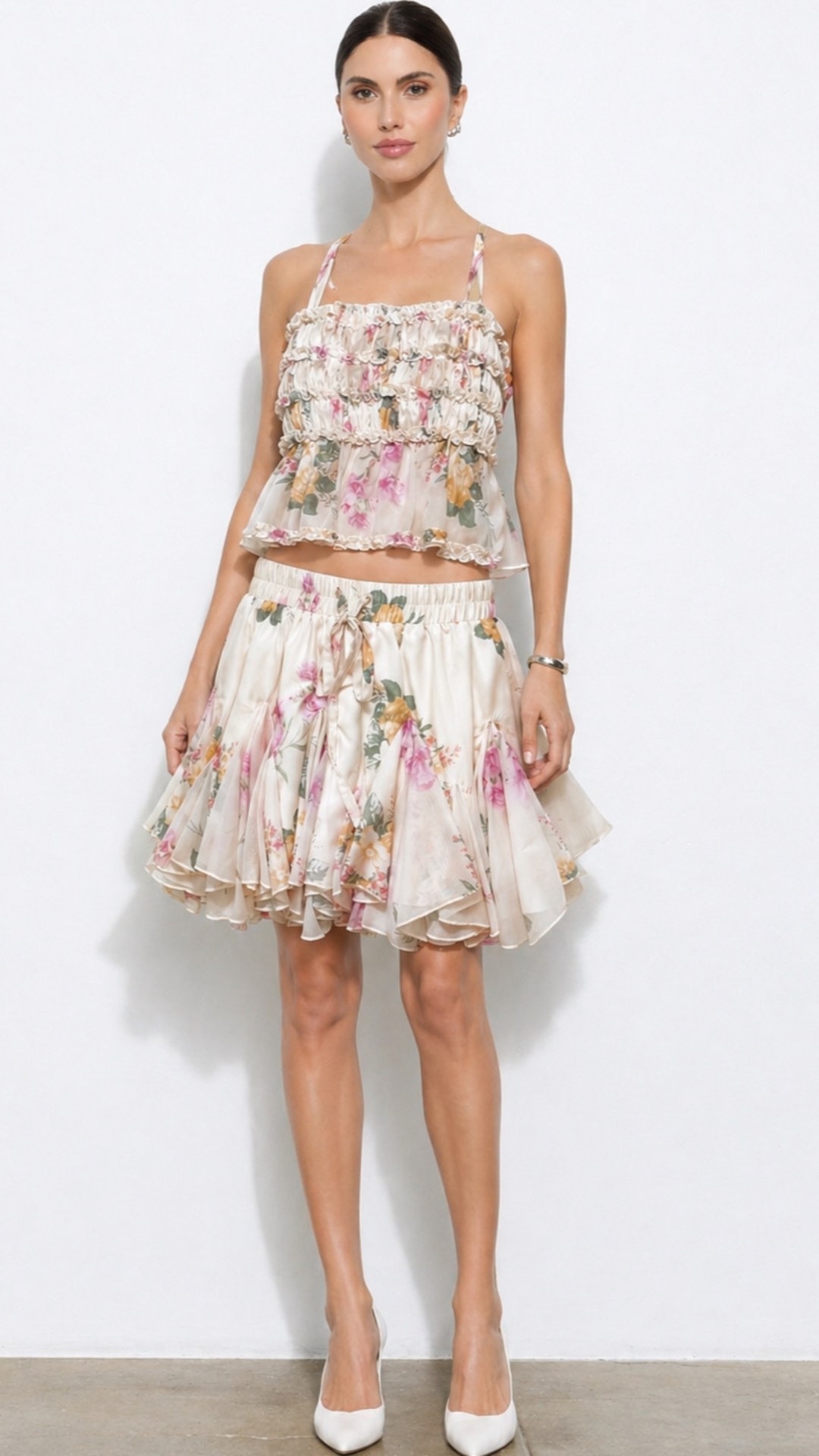 Vintage Floral Machine Set