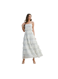 Floral printed woven midi dress