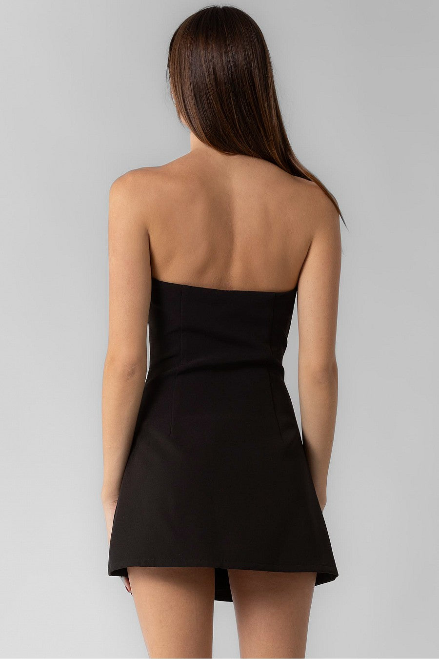 STRAPLESS TUBE MINI DRESS