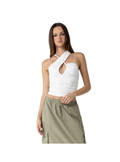 CROSS FRONT HALTER TOP
