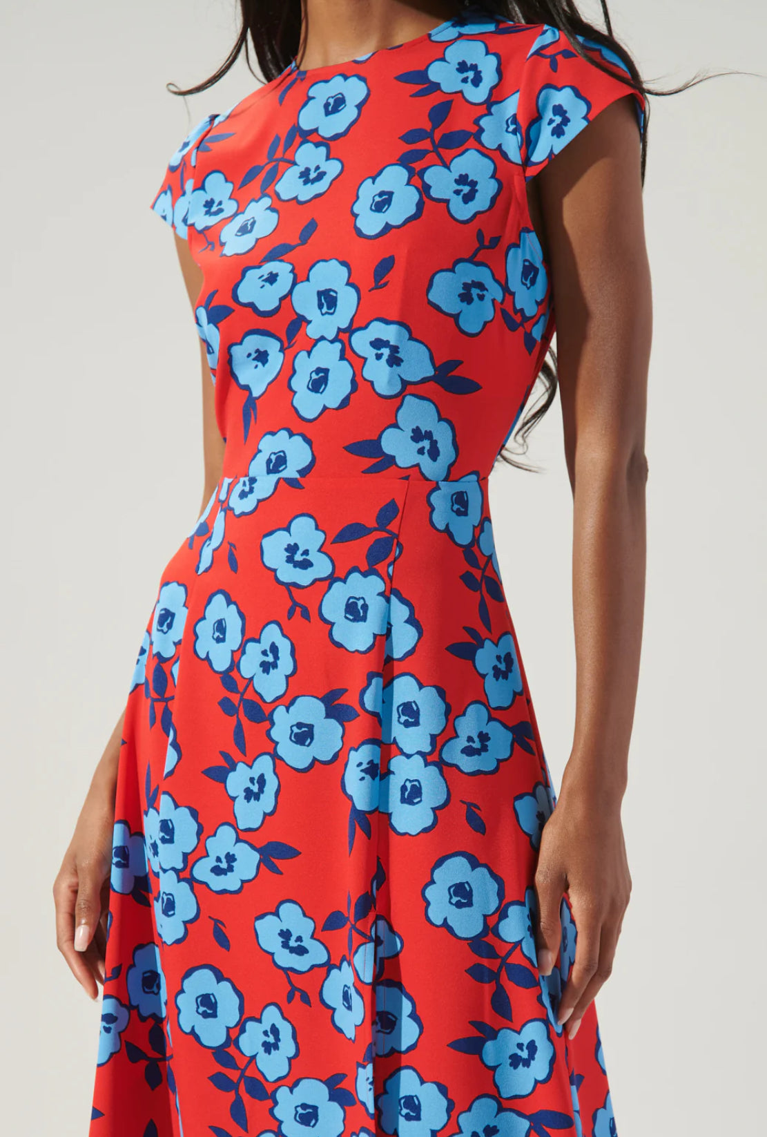 Mira Mar Floral Everbloom Cutout Midi Dress