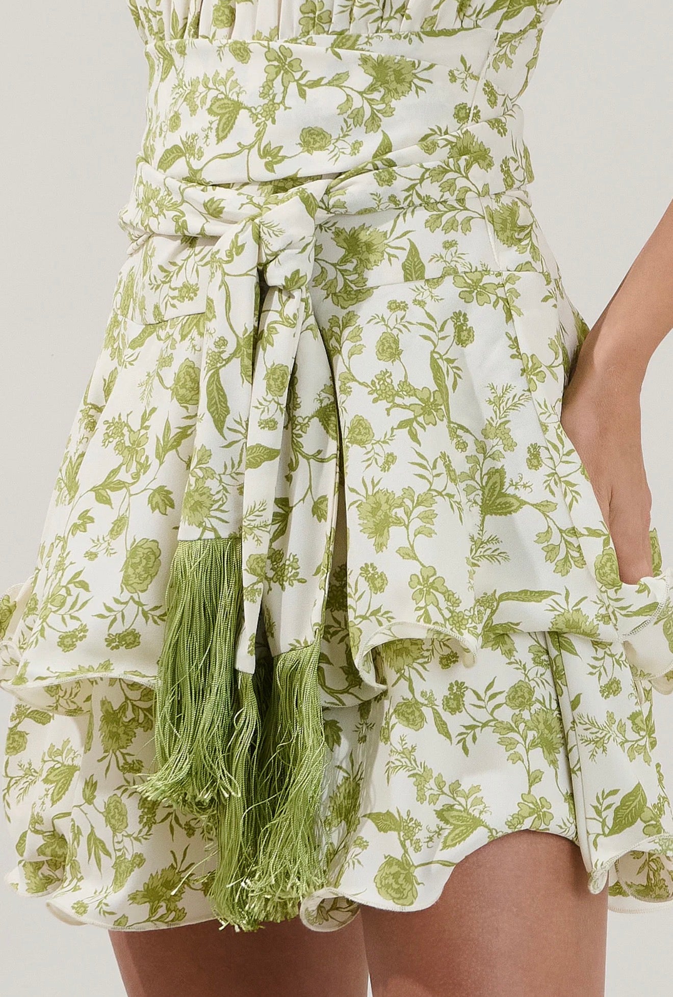 Mariena Ruffle Mini Dress Floral