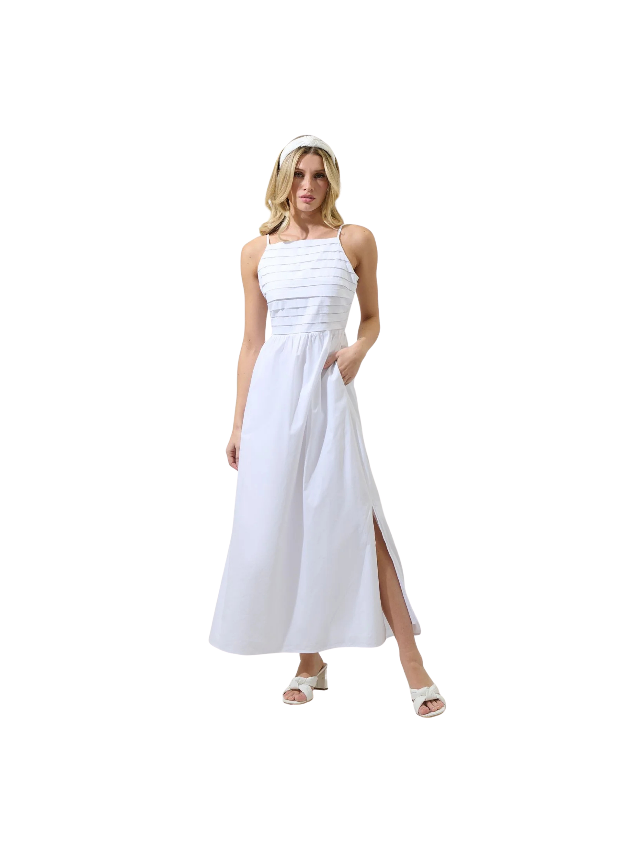 Joyce Pleated Maxi Dress