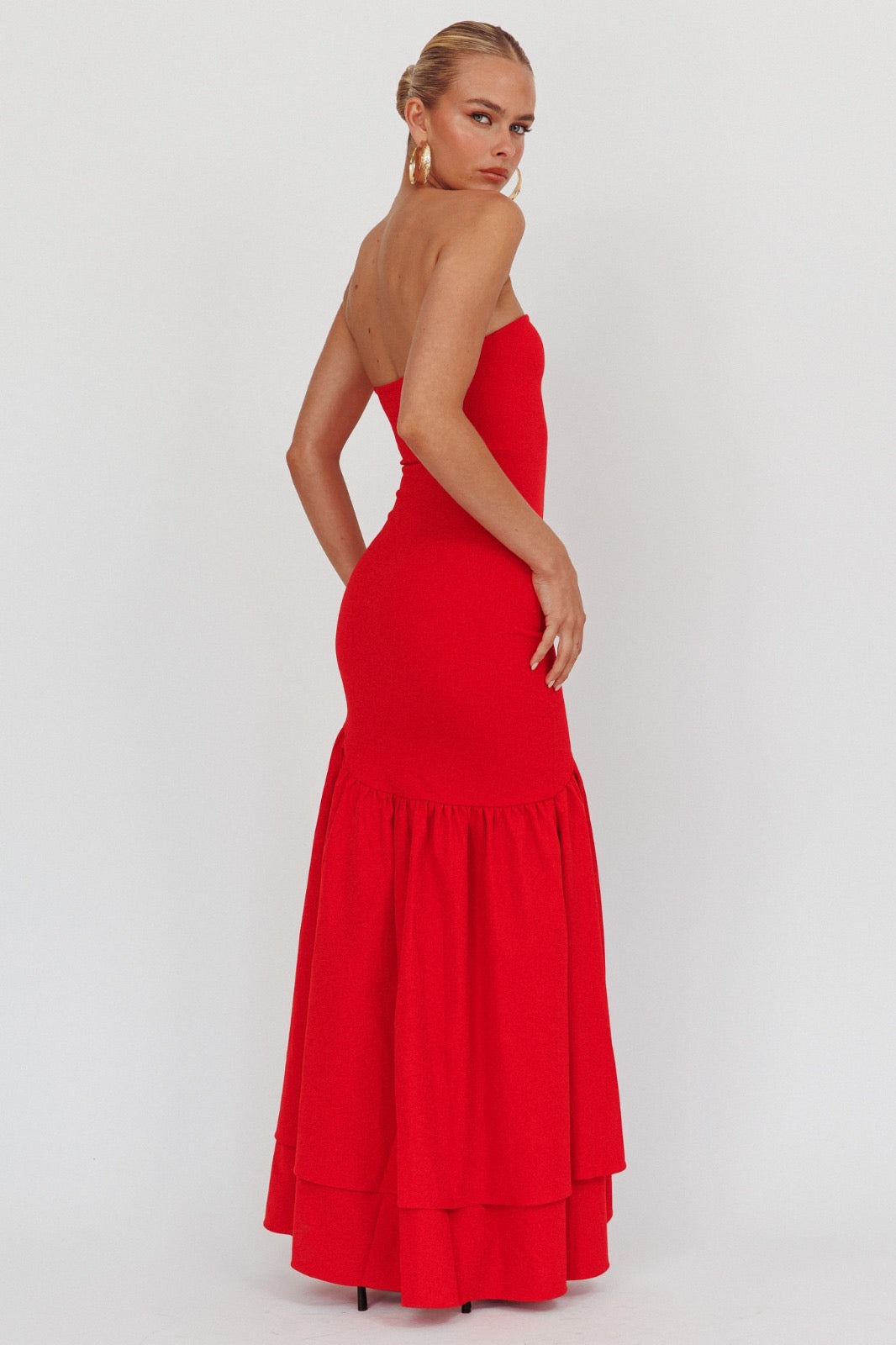 Formal Ruffled High-Low Mermaid
Dress