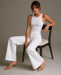 Wide-Leg Jeans in Natural White