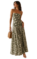Olive Floral Maxi