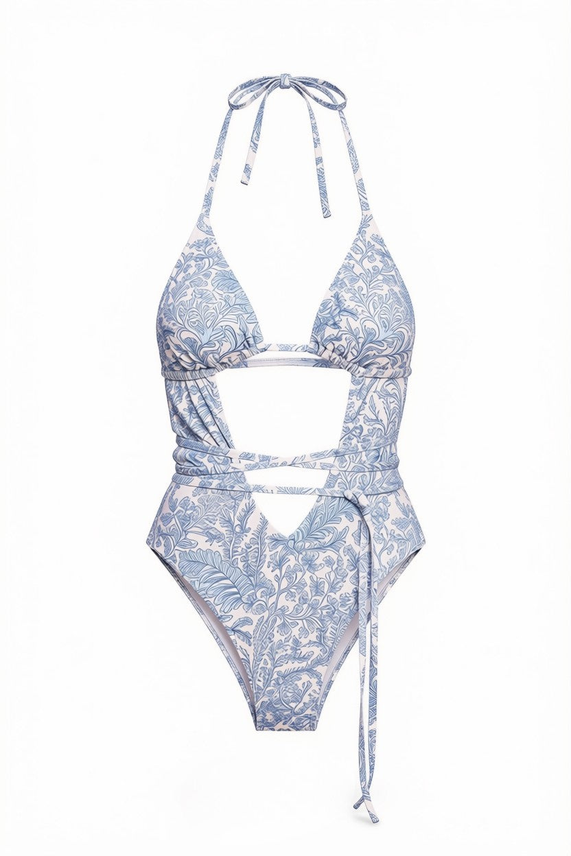 Porcelain Blue One-Piece