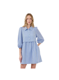 Jurane Striped Long Sleeve Mini Dress