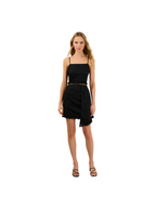 Helena Leah Faux Wrap Tassel Trim Skirt