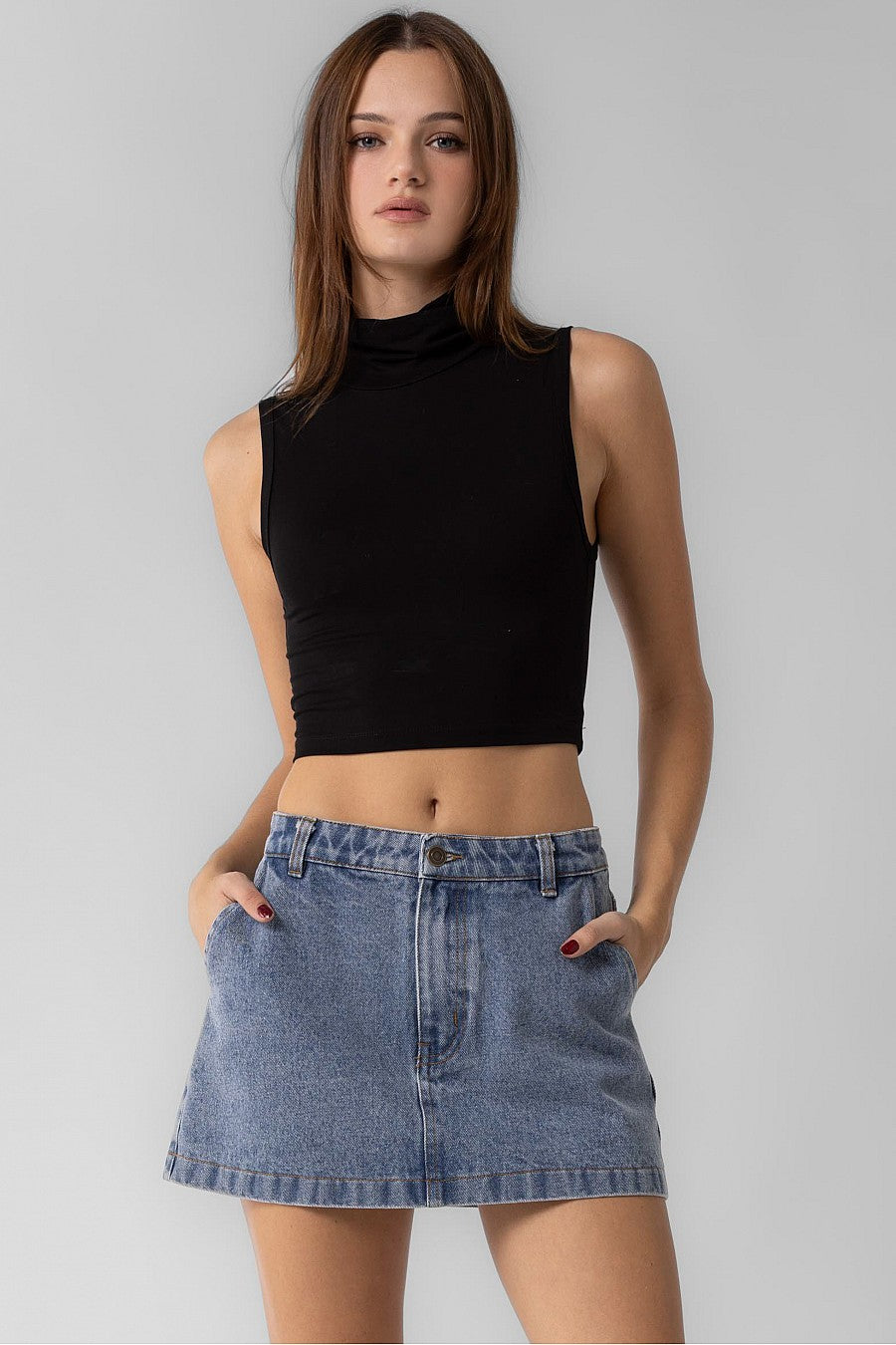 TURTLENECK TANK TOP