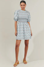 Pilar Gale Smocked Mini Dress
