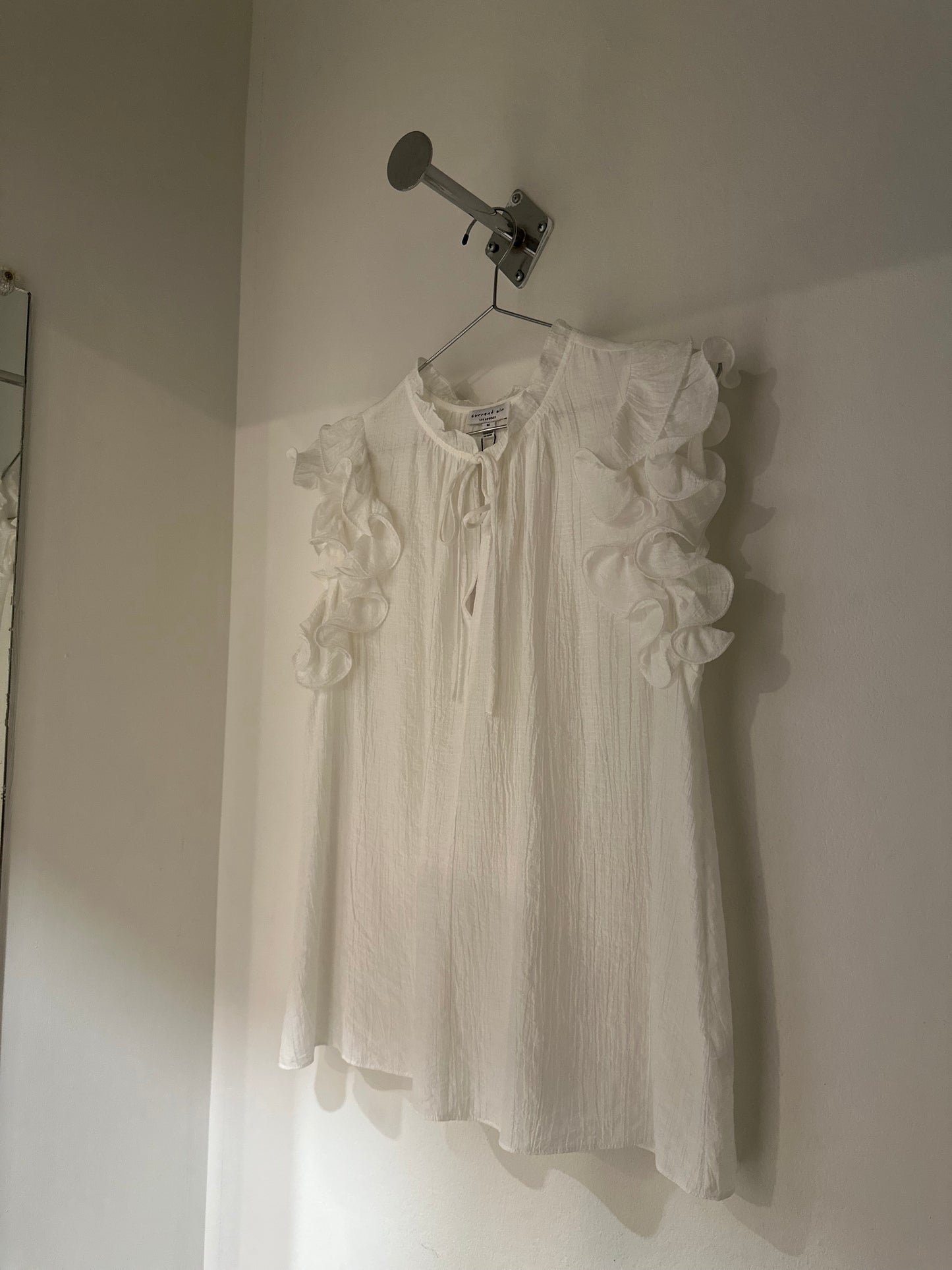 Blouse ruffle/white