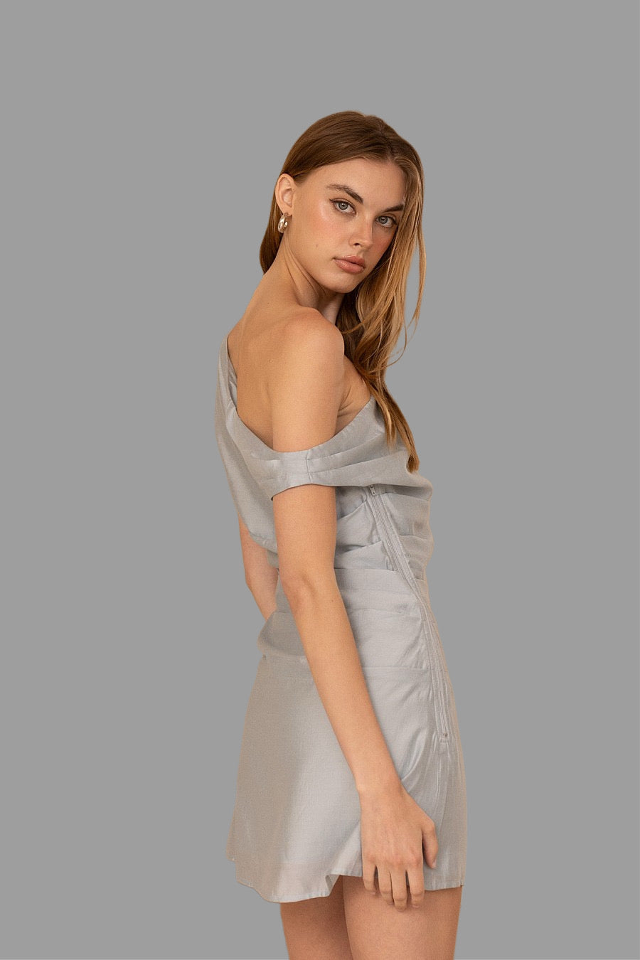 One shoulder mini dress