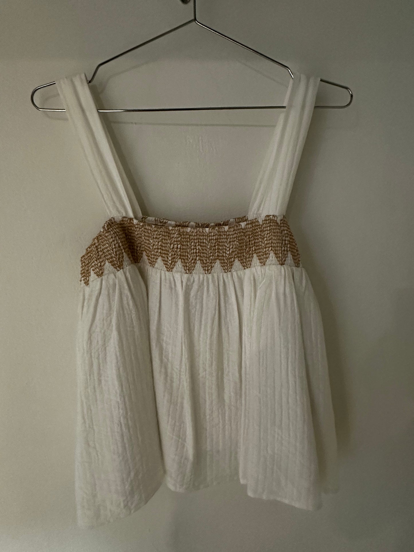 Beautiful Vintage 70s White top