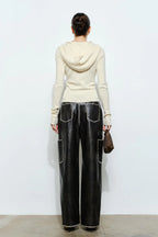 PALOMA KNITTED FRONT ZIP HOODIE