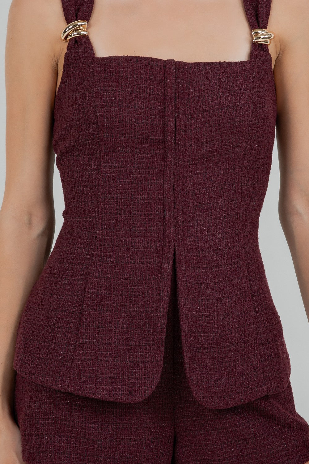 Burgundy Tailored Set