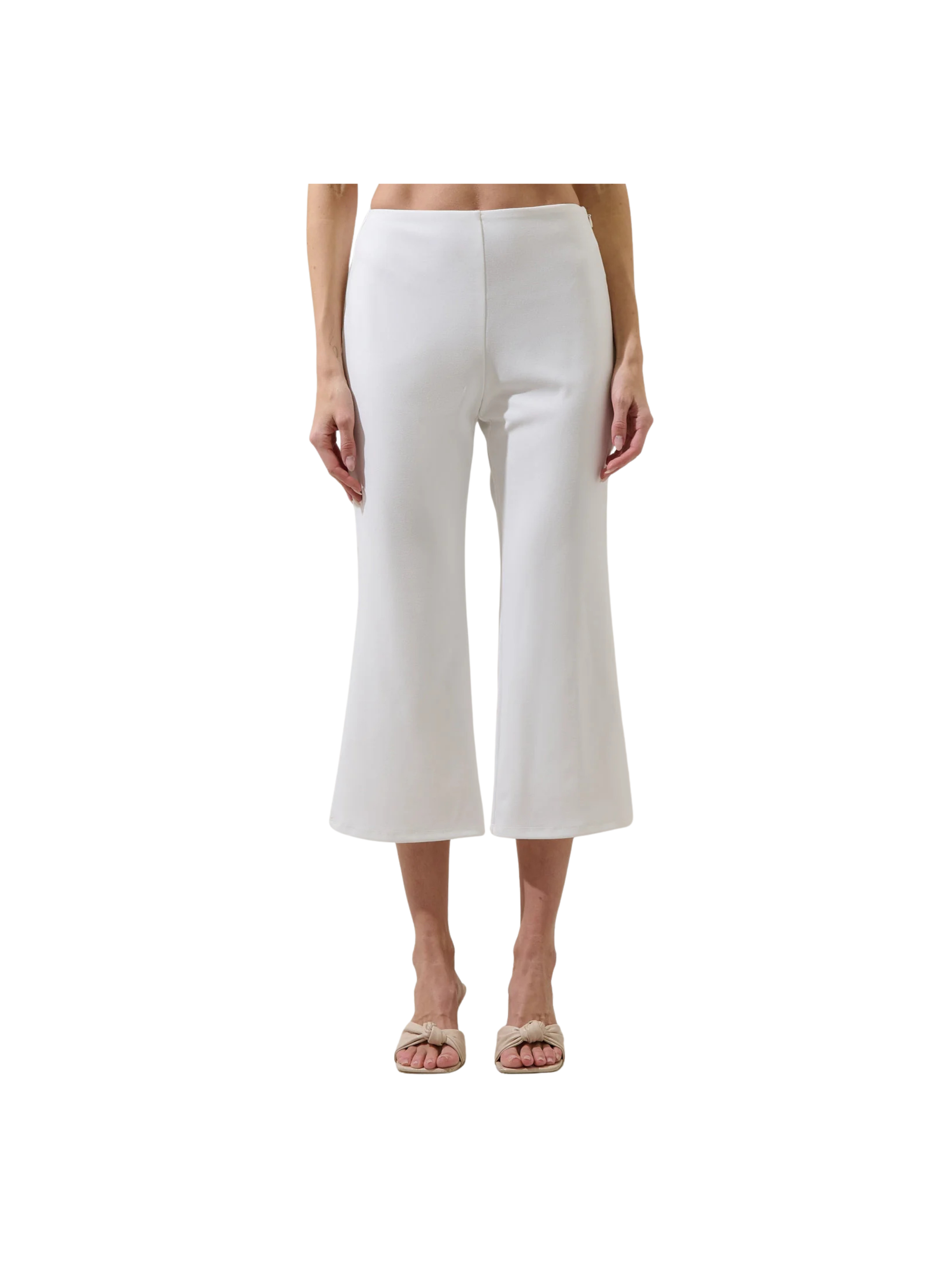 Hemary Cropped Flare Pants